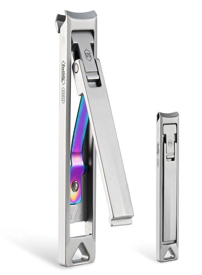 KeyUnity مقص أظافر KeyUnity KN02، قابل للطي، مصنوع من الفولاذ المقاوم للصدأ، مناسب للسفر والاستخدام اليومي. - Image 1